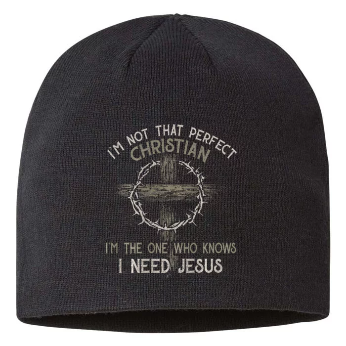 IM Not That Perfect Christian M The One That Knows 8 1/2in Sustainable Knit Beanie