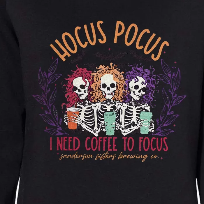 I Need To Focus Womens California Wash Sweatshirt