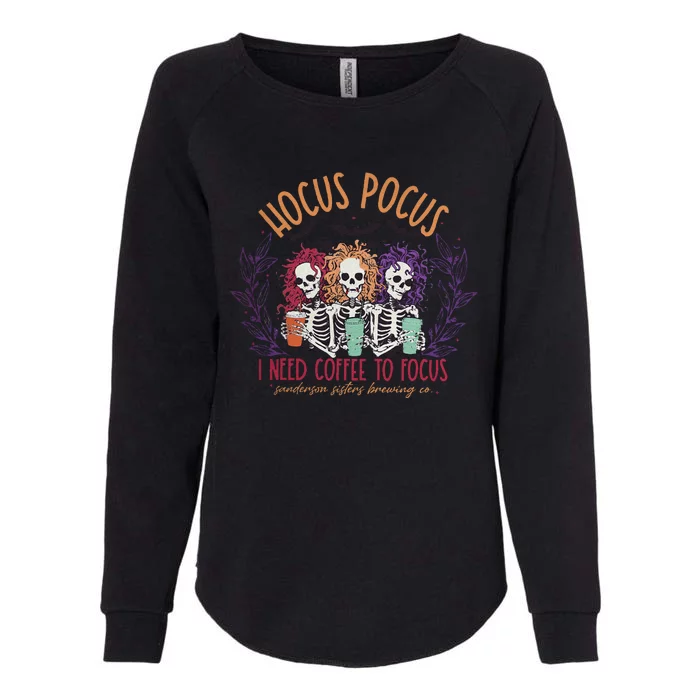 I Need To Focus Womens California Wash Sweatshirt