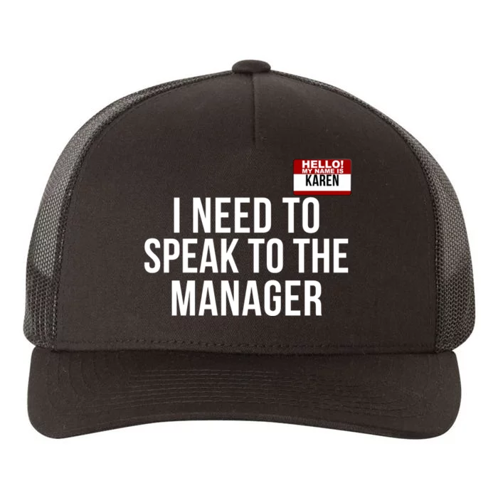 I Need To Speak To The Manager Karen Halloween Costume Funny Halloween Karen Yupoong Adult 5-Panel Trucker Hat