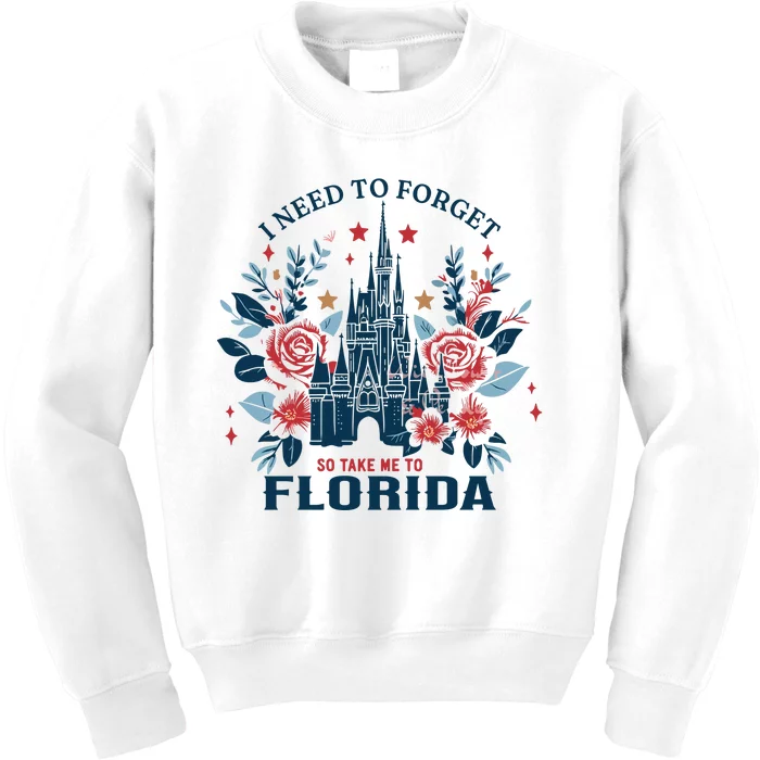 I Need To Forget Florida Kids Sweatshirt