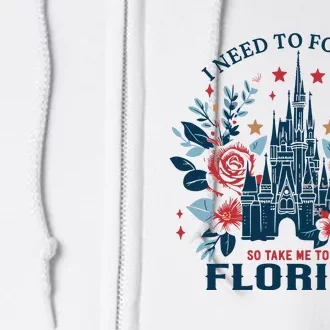 I Need To Forget Florida Full Zip Hoodie