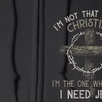 IM Not That Perfect Christian M The One That Knows Full Zip Hoodie