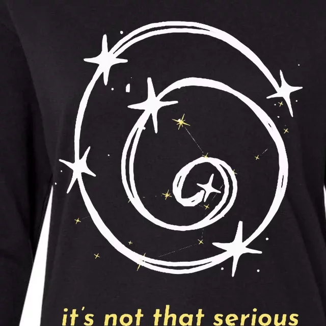 It's Not That Serious Spiral Galaxy Universe Cosmic Simple Womens Cotton Relaxed Long Sleeve T-Shirt