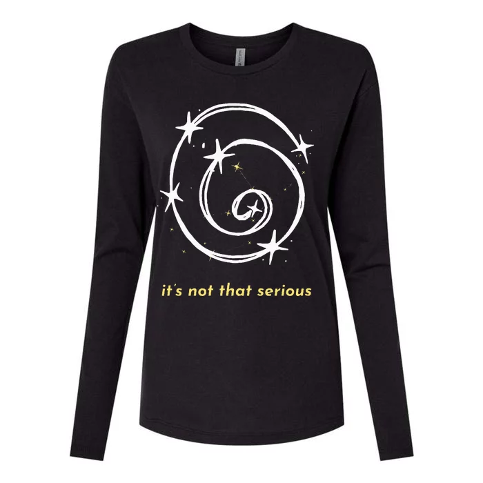 It's Not That Serious Spiral Galaxy Universe Cosmic Simple Womens Cotton Relaxed Long Sleeve T-Shirt