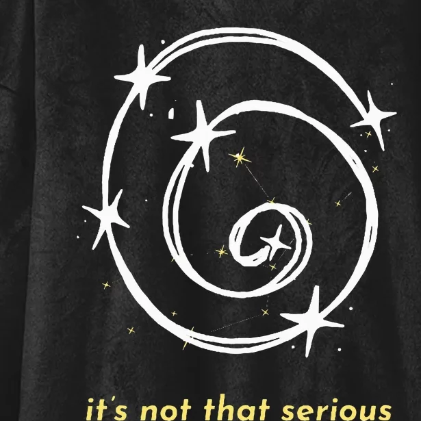 It's Not That Serious Spiral Galaxy Universe Cosmic Simple Hooded Wearable Blanket