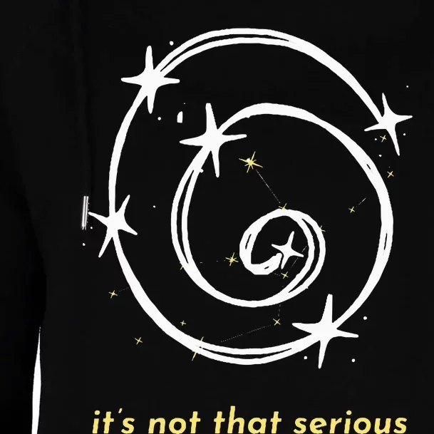 It's Not That Serious Spiral Galaxy Universe Cosmic Simple Womens Funnel Neck Pullover Hood