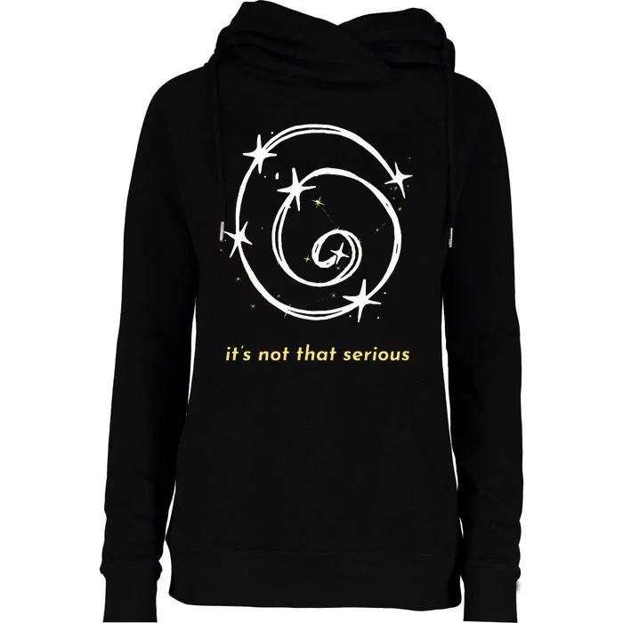 It's Not That Serious Spiral Galaxy Universe Cosmic Simple Womens Funnel Neck Pullover Hood