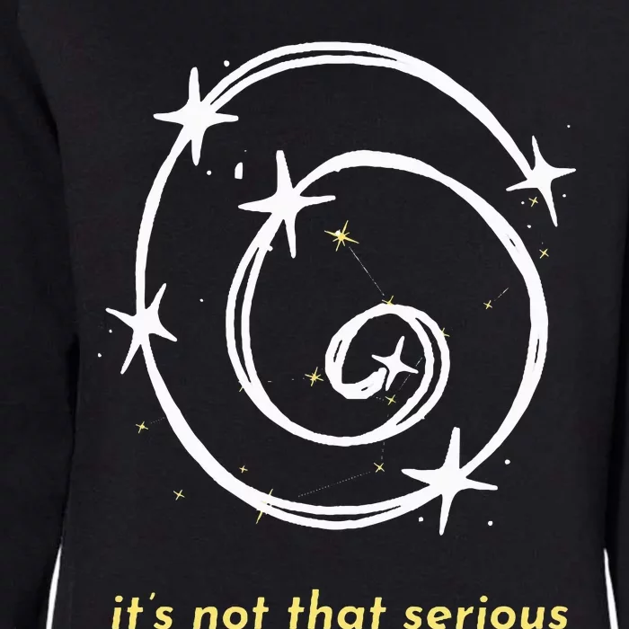 It's Not That Serious Spiral Galaxy Universe Cosmic Simple Womens California Wash Sweatshirt