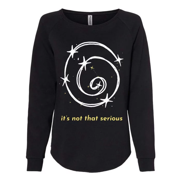 It's Not That Serious Spiral Galaxy Universe Cosmic Simple Womens California Wash Sweatshirt