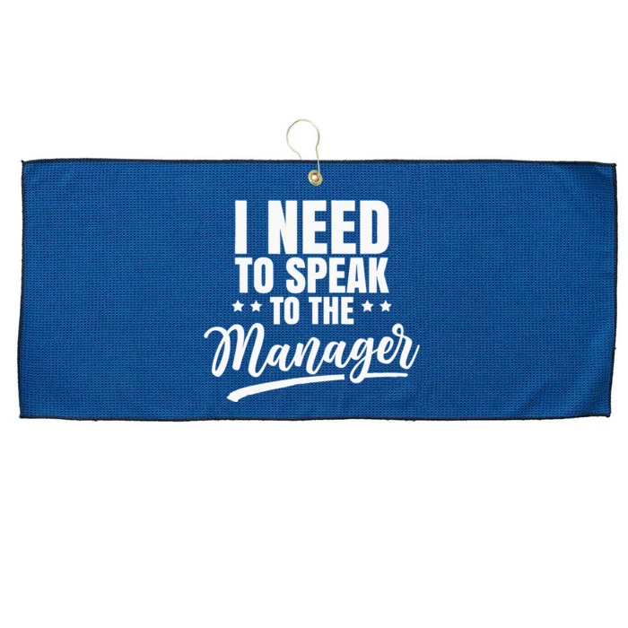 I Need To Speak To The Manager Calm Down Karens Karen Large Microfiber Waffle Golf Towel