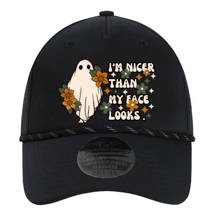 Im Nicer Than My Face Looks Sarcastic Funny Graphic Attitude Design Performance The Dyno Cap