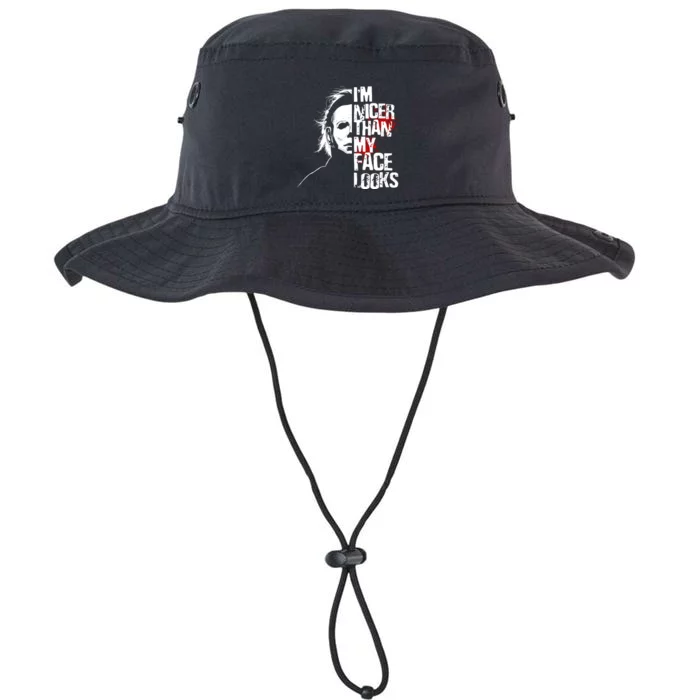 Im Nicer Than My Face Looks Spooky Halloween Legacy Cool Fit Booney Bucket Hat