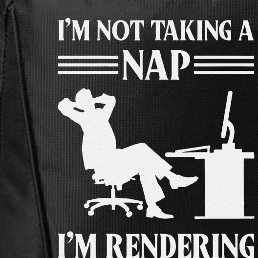 IM Not Taking A Nap IM Rendering Video Editor Film Maker City Backpack