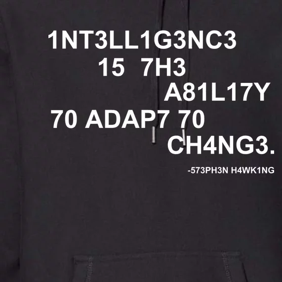 Intelligence is the Ability to Accept Change March For Science Code Premium Hoodie