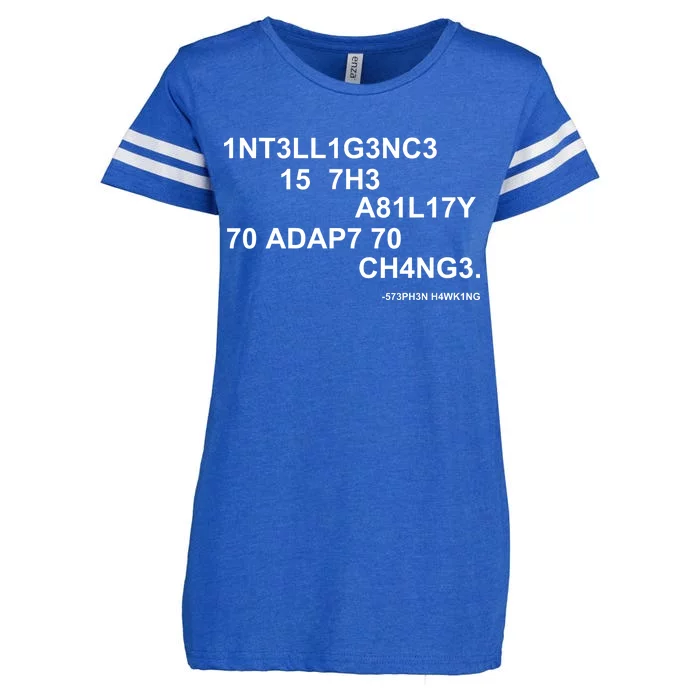 Intelligence is the Ability to Accept Change March For Science Code Enza Ladies Jersey Football T-Shirt