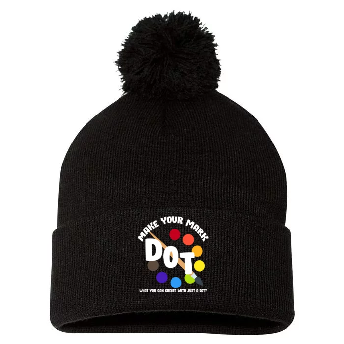 International Dot Day September 15 Pom Pom 12in Knit Beanie