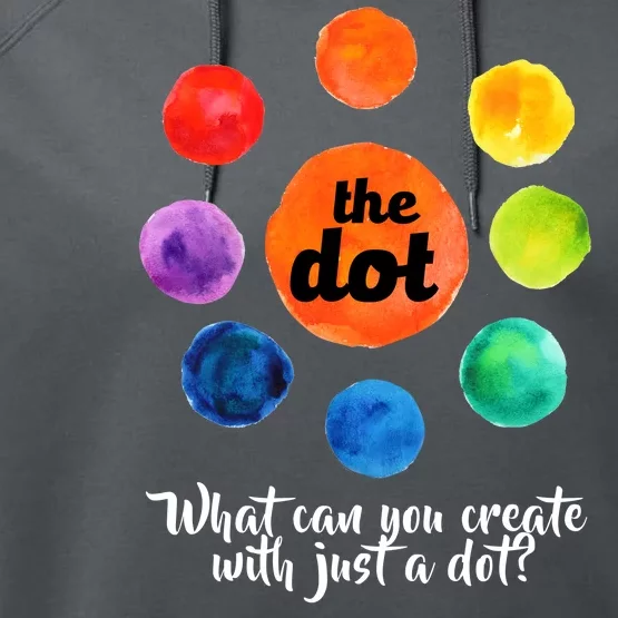 International Dot Day What Can You Create Performance Fleece Hoodie