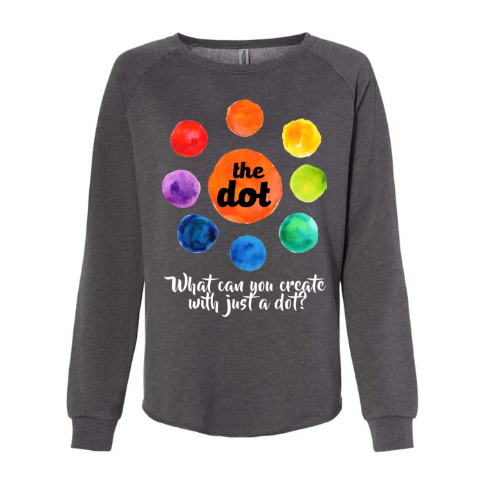 International Dot Day What Can You Create Womens California Wash Sweatshirt