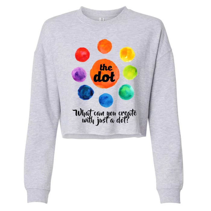 International Dot Day What Can You Create Cropped Pullover Crew