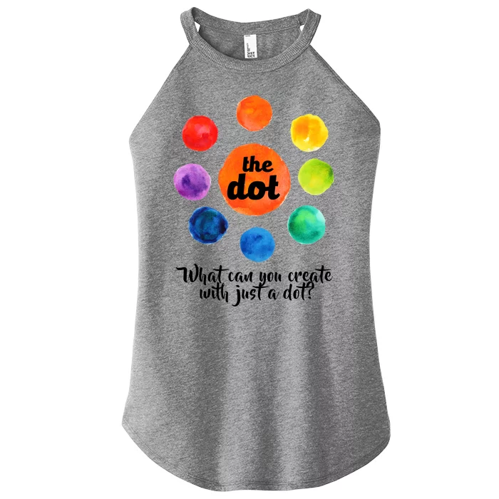 International Dot Day What Can You Create Women’s Perfect Tri Rocker Tank