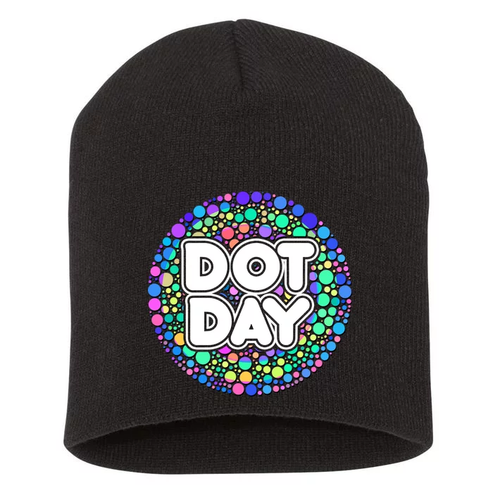 International Polka Dot Day Short Acrylic Beanie