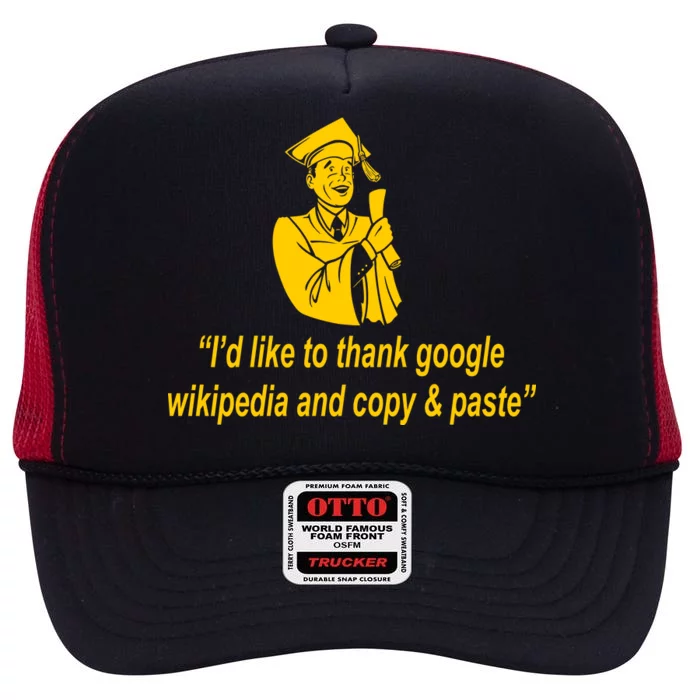 Internet Graduate High Crown Mesh Trucker Hat