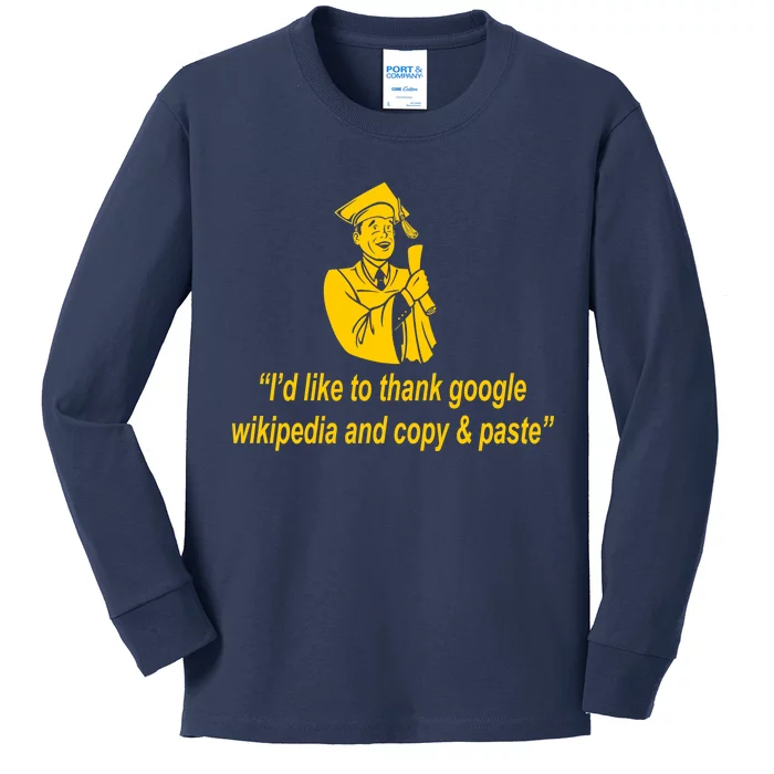 Internet Graduate Kids Long Sleeve Shirt