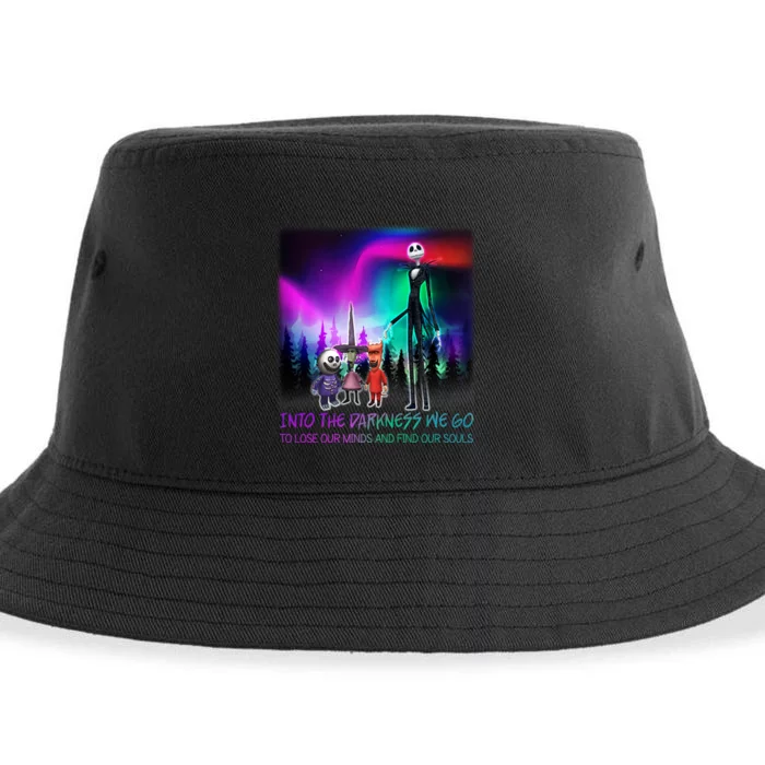 Into The Darkness We Go Sustainable Bucket Hat