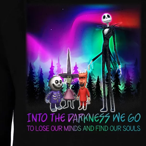 Into The Darkness We Go Womens Funnel Neck Pullover Hood