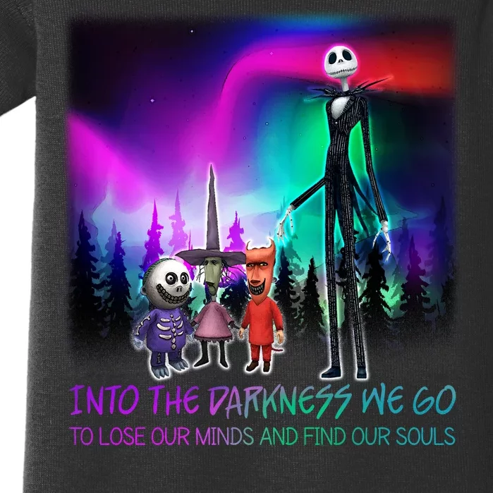 Into The Darkness We Go Baby Bodysuit