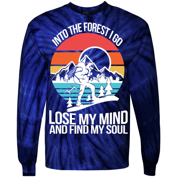 Into The Forest I Go Tie-Dye Long Sleeve Shirt