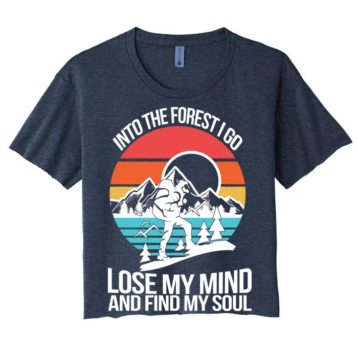 Into The Forest I Go Women's Crop Top Tee