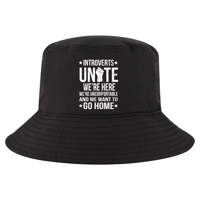 Introverts Unite Cool Comfort Performance Bucket Hat