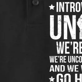 Introverts Unite Dry Zone Grid Performance Polo