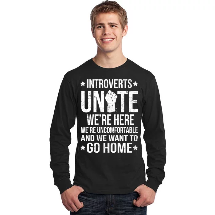 Introverts Unite Tall Long Sleeve T-Shirt