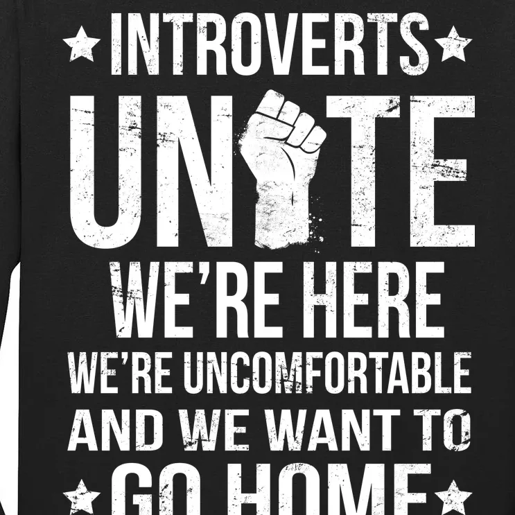 Introverts Unite Tall Long Sleeve T-Shirt