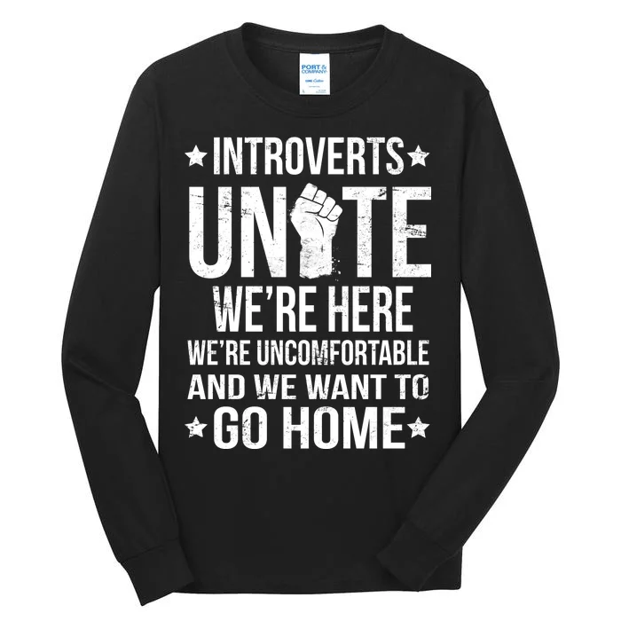 Introverts Unite Tall Long Sleeve T-Shirt