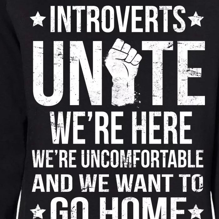 Introverts Unite Womens California Wash Sweatshirt