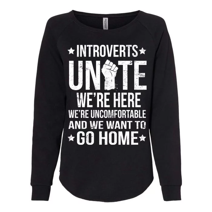 Introverts Unite Womens California Wash Sweatshirt