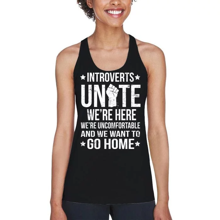 Introverts Unite Women's Racerback Tank