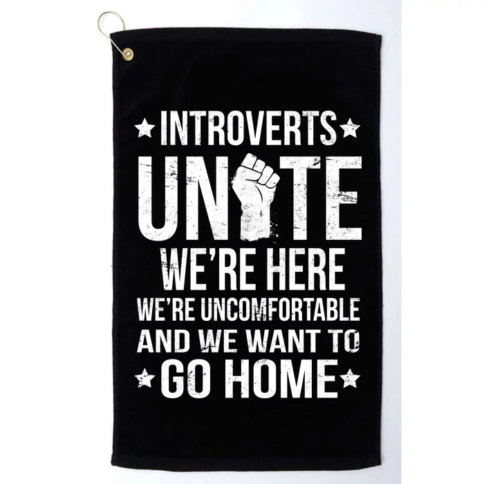 Introverts Unite Platinum Collection Golf Towel