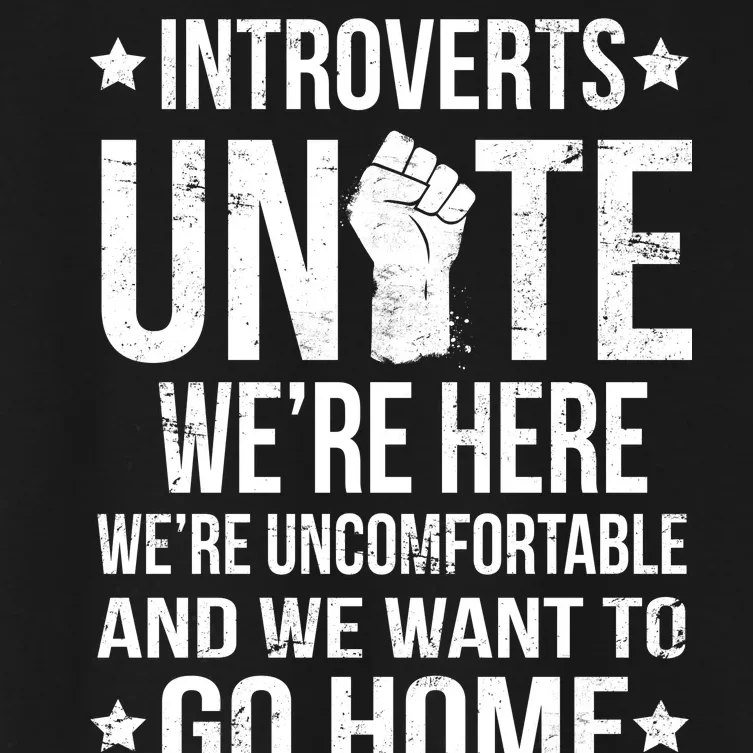 Introverts Unite Women's Crop Top Tee