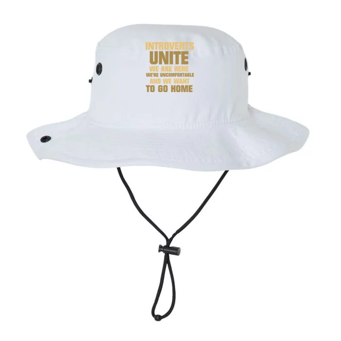 Introverts Unite We Want To Go Home Legacy Cool Fit Booney Bucket Hat