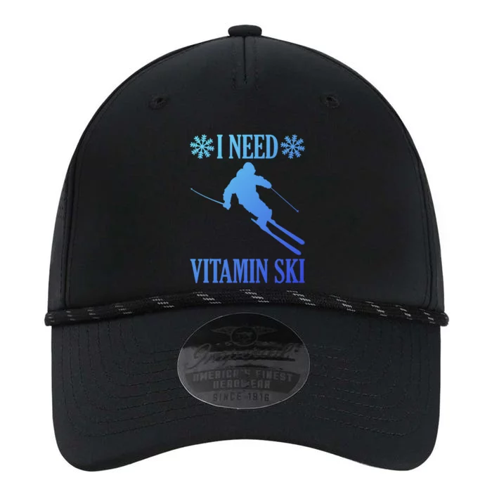 I Need Vitamin Ski Cute Gift Performance The Dyno Cap