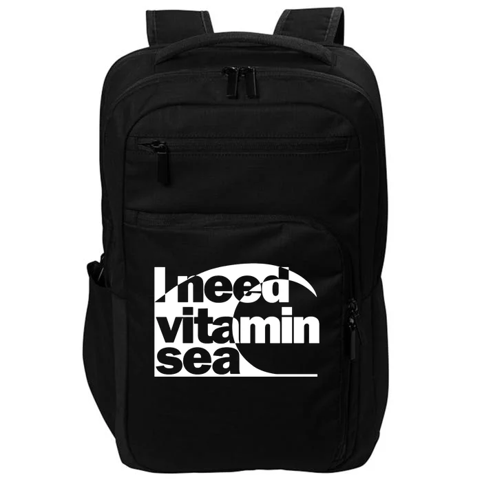 I Need Vitamin Sea Funny Impact Tech Backpack