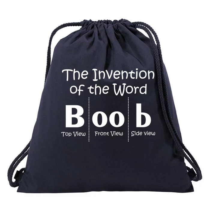 Invention Of The Word Boob Drawstring Bag