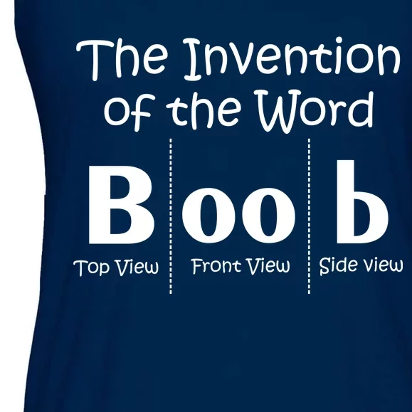 Invention Of The Word Boob Ladies Essential Flowy Tank