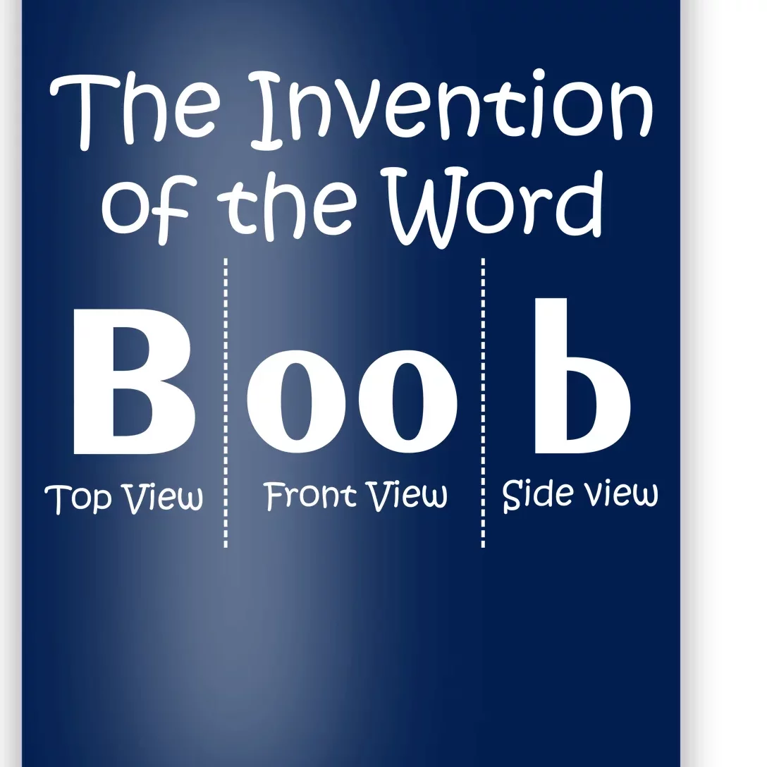 Invention Of The Word Boob Poster