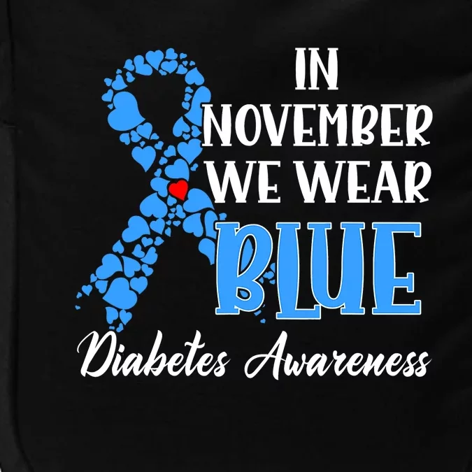 In November We Wear Blue Diabetes awareness Impact Tech Backpack